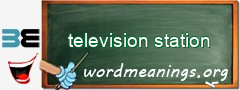 WordMeaning blackboard for television station